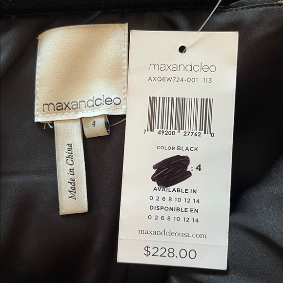NWT Max & Cleo Gold Metallic Hi Lo Dress - Picture 9 of 12